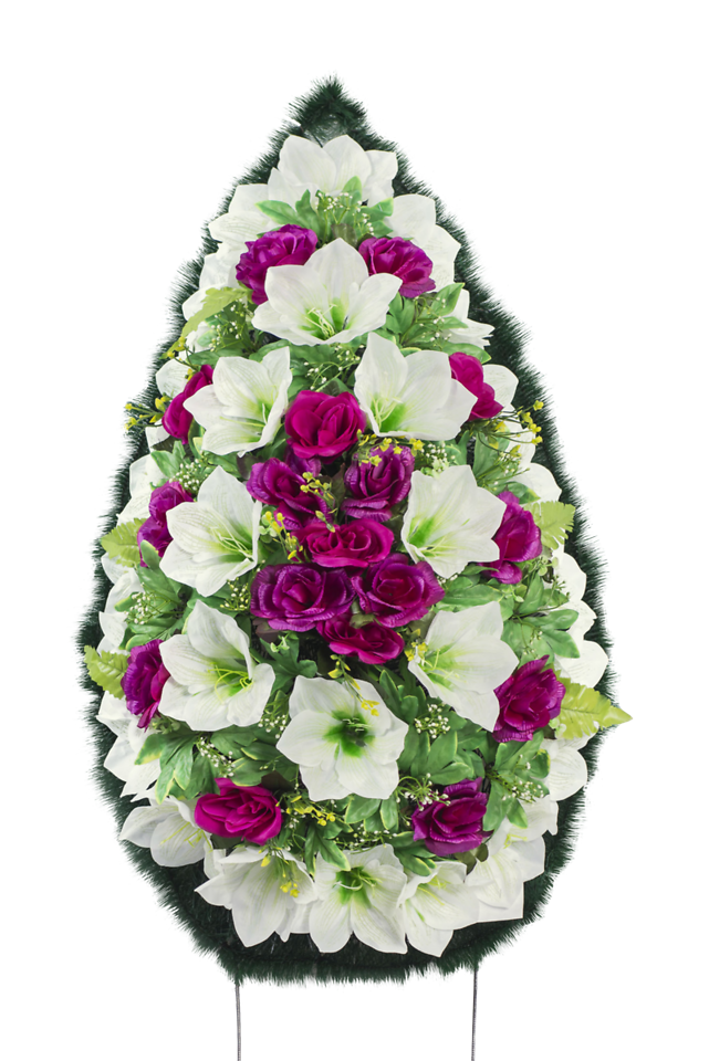 Венок из искусственных цветов