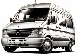 Mercedes Sprinter 2005, стандарт, чёрный или белый