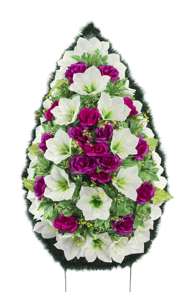 Венок из искусственных цветов