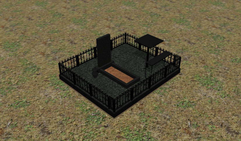 Благоустройство 2.5×3 — чёрный гранит